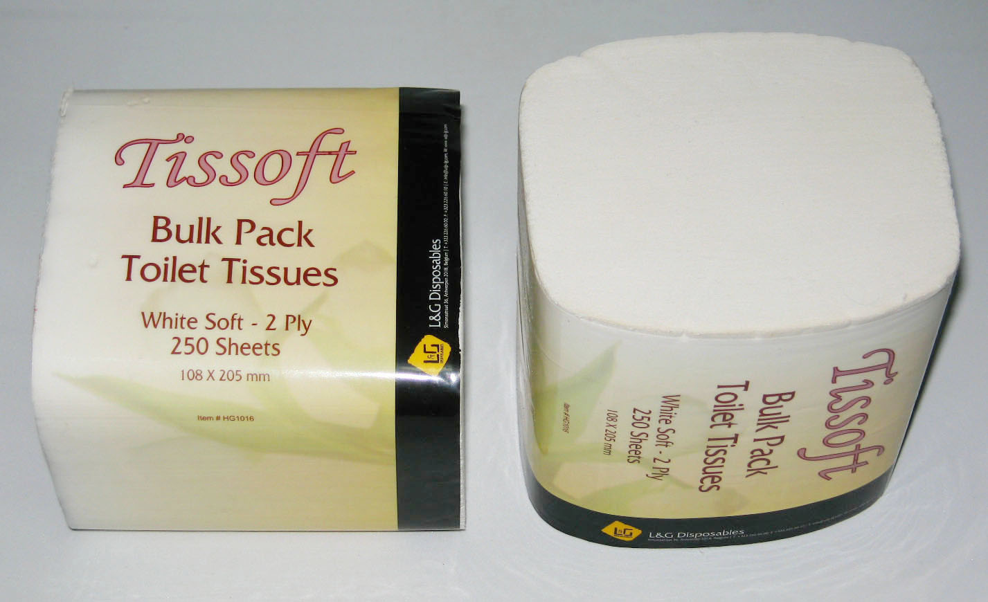 Bulk pack toilet tissue