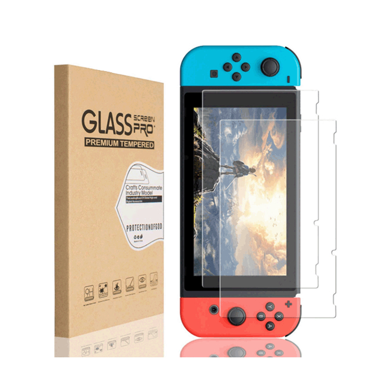 2 упаковки, Защита экрана для Nintendo Switch, без пузырьков от царапин, HD закаленное стекло, пленка для защиты экрана для Switch Lite