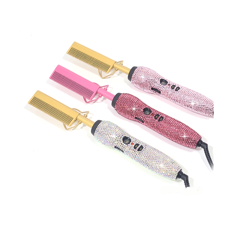 Дешевая цена на заказ электрическая расческа для волос с ручкой