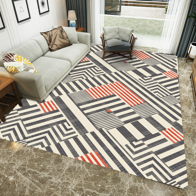 High quality Nordic style non-slip soft comfortable carpet  kitchen bedroom and living room mat carpet luxury