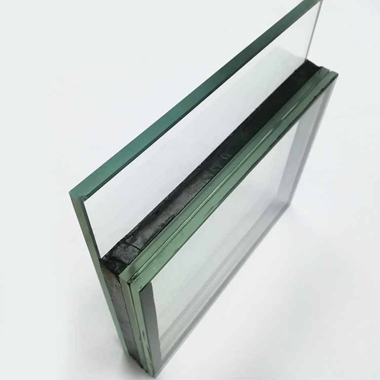 商业建筑安全低反射彩色钢化层压绝缘双层玻璃面板立面幕墙