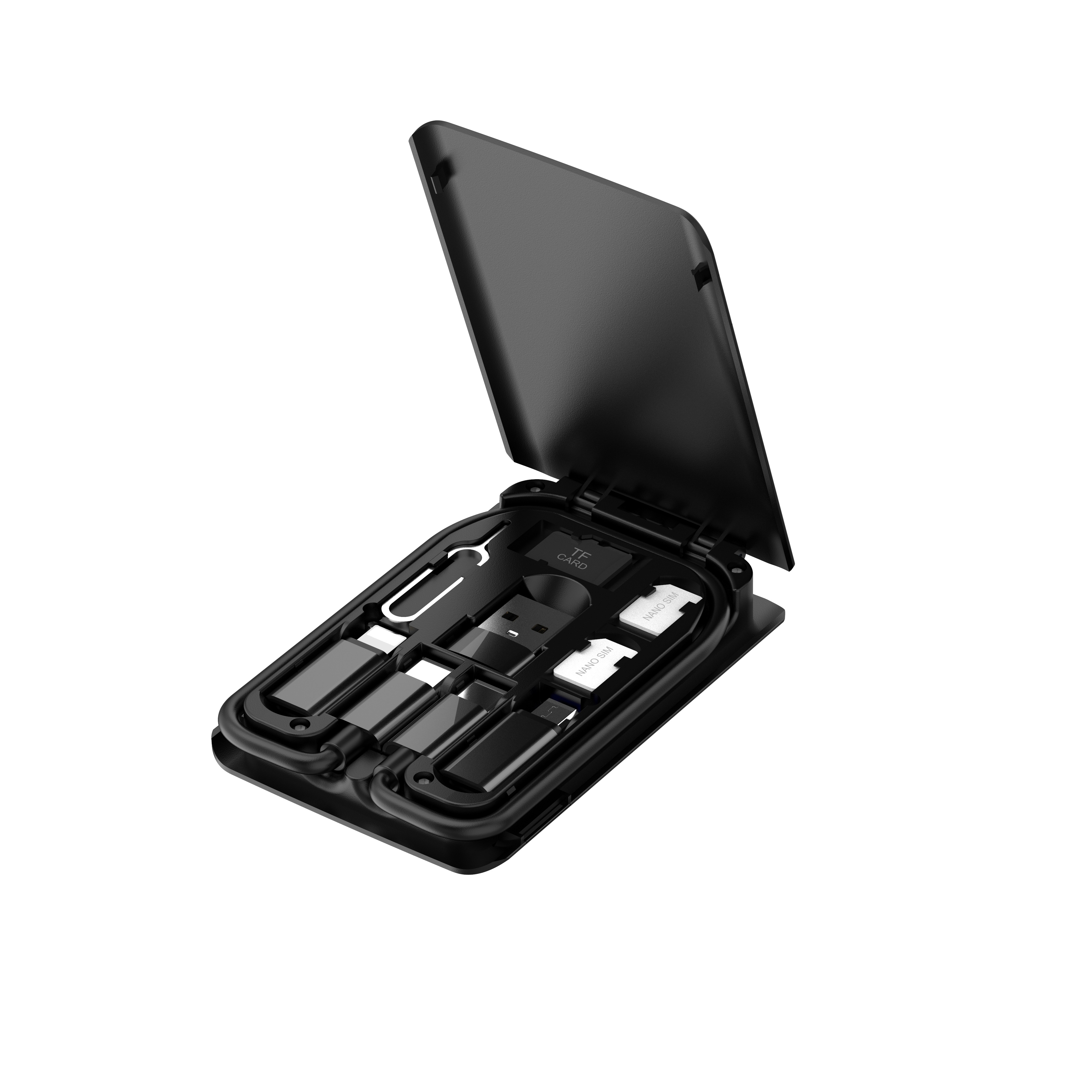 Новогодняя трендовая продукция budi/oem 2020, usb-Кабели 6 в 1 с микро-адаптером, кабель передачи данных type c-type c и хранилище карт usim