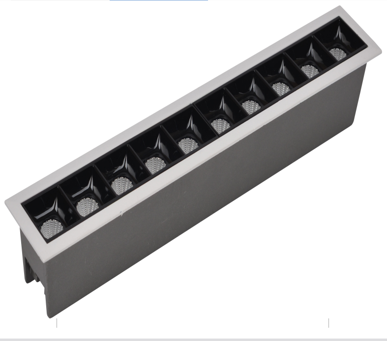 Светодиодный встраиваемый Точечный светильник, 10 головок, с алюминиевой фиксированной рамой, 3000 К, с теплым белым светом, потолочный светильник, мини настенная мойка, 20 Вт, Точечный светильник для офиса