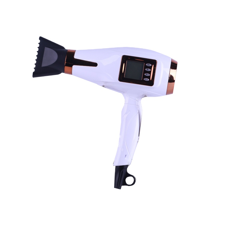 Легкий, низкий уровень шума, 2000 Вт, пользовательский фен для волос с супер ионами и ЖК-экраном