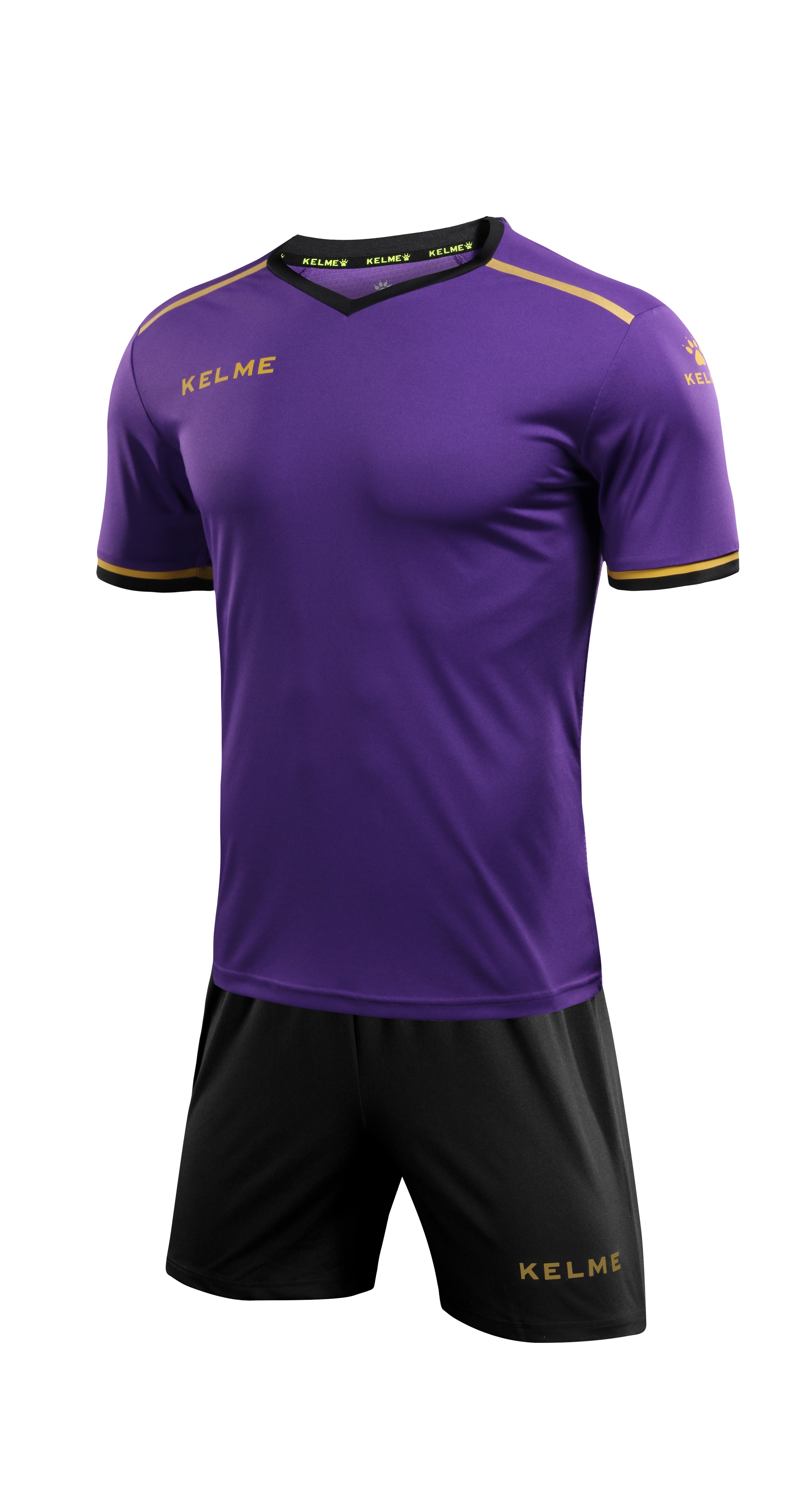 Football Suit KELME New Arrivals Adult Short Sleeve Football Set Soccer Jersey Suit For Club Training Game Playing