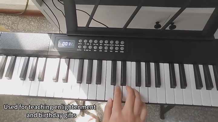BD MUSIC BD-889 折りたたみ式ポータブル61鍵デジタルピアノ楽器電子