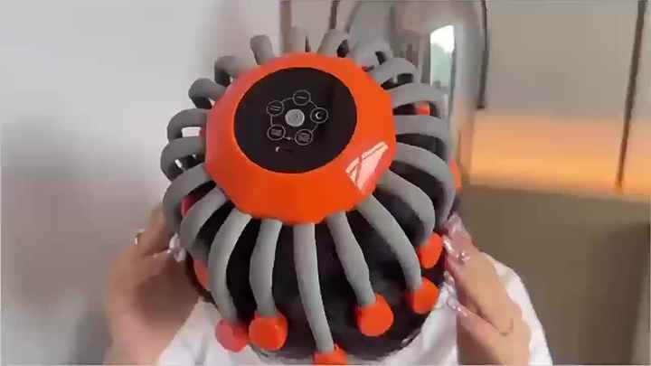 Universal Silicone Octopus Automatic Spider Vibration Scalp Electric Head  Massager Intelligent Timing Head Massager Device