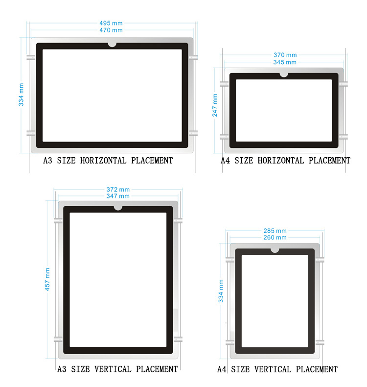 Crystal Lightbox - LED Backlit Acrylic Picture Frame for Real