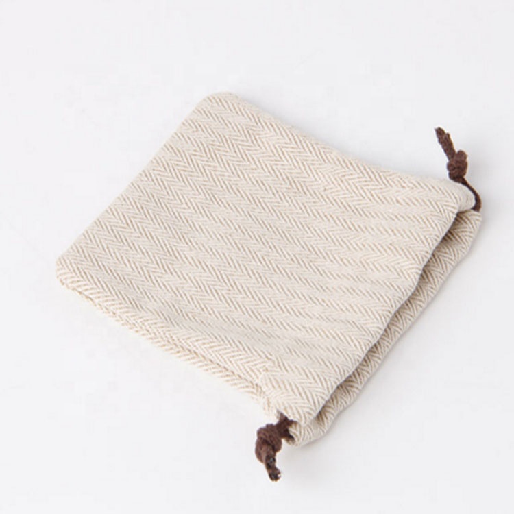 Оптовая продажа, джутовые сумки, Высококачественная посуда, льняной мешок на шнурке в елочку