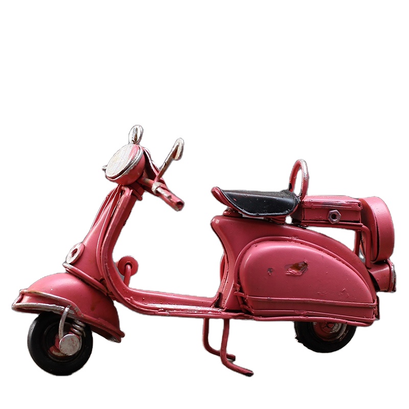 Античное металлическое ремесло, украшение для дома, винтажный скутер, детская игрушка на день рождения, подарки, креативные поделки для дома, паба, офиса, украшение