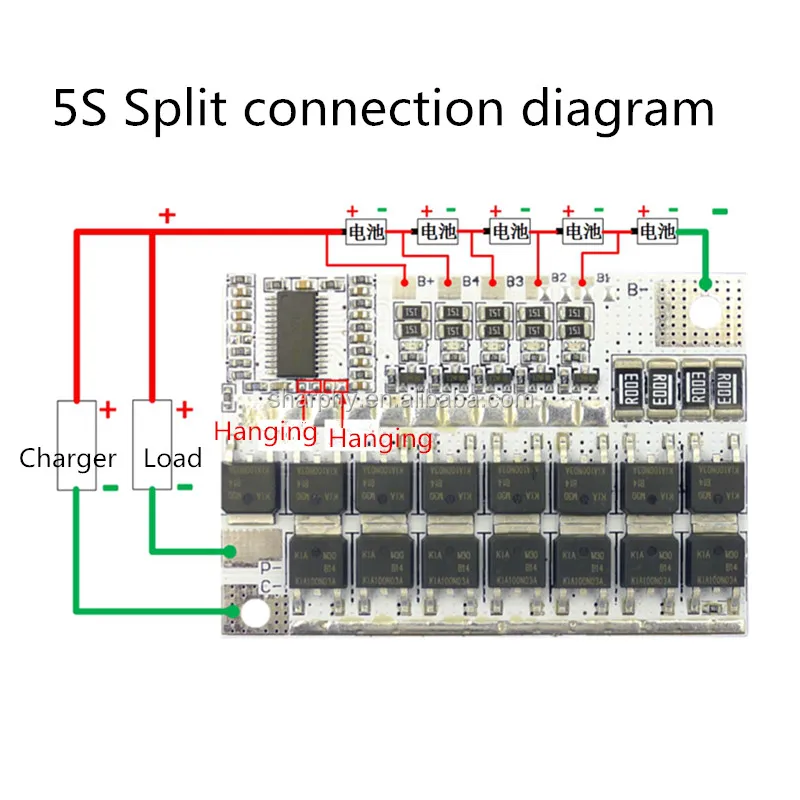 3S 4S 5S 100A 12V LiFePO4 Lithium Battery Protection W/ Balance Charging BMS Protection PCB Board 3 4 5 CELLS