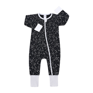 double zipper baby pajamas