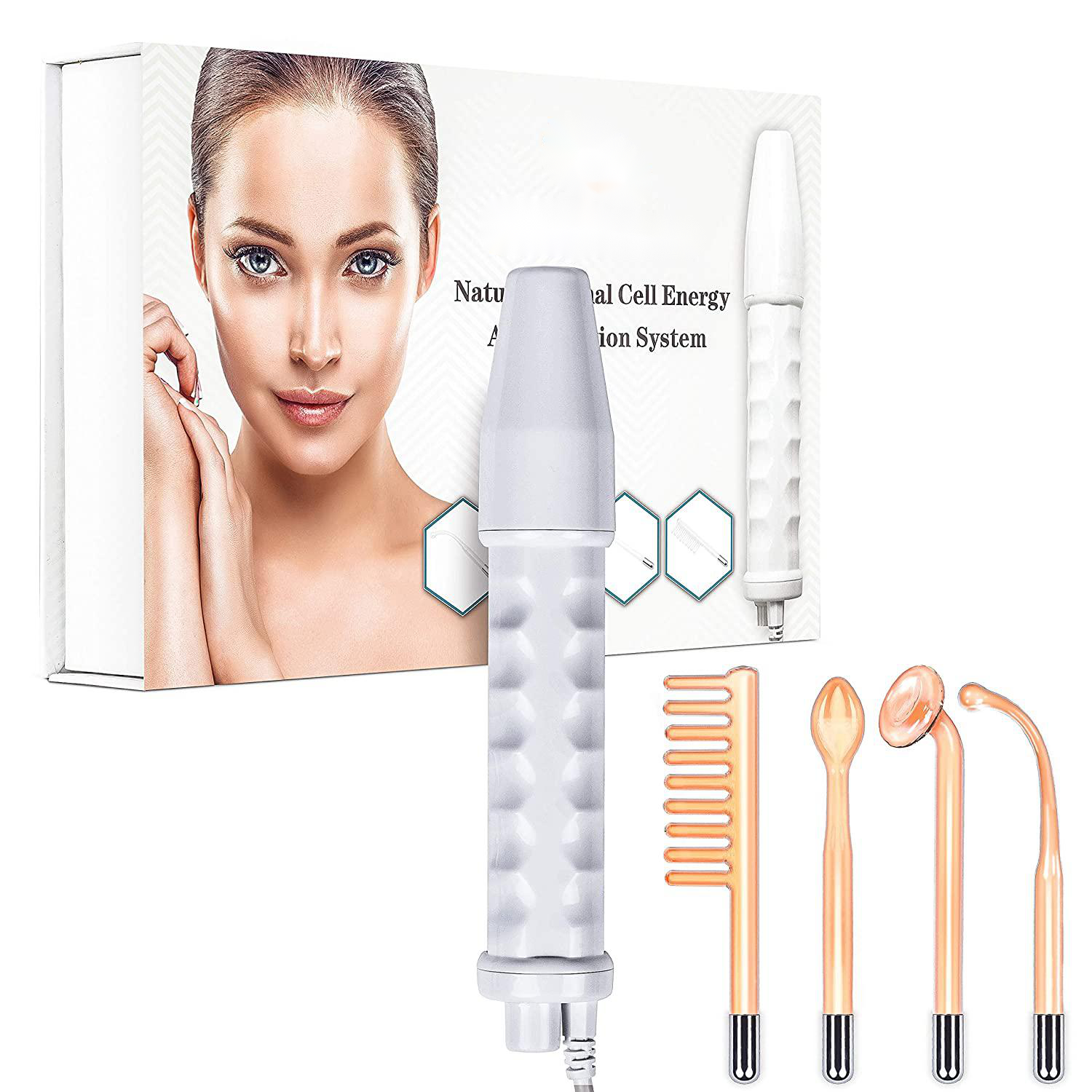 Портативная ручная высокочастотная Расческа для лечения кожи, лечение акне, бактерицидный электростимулятор волосяного фолликула