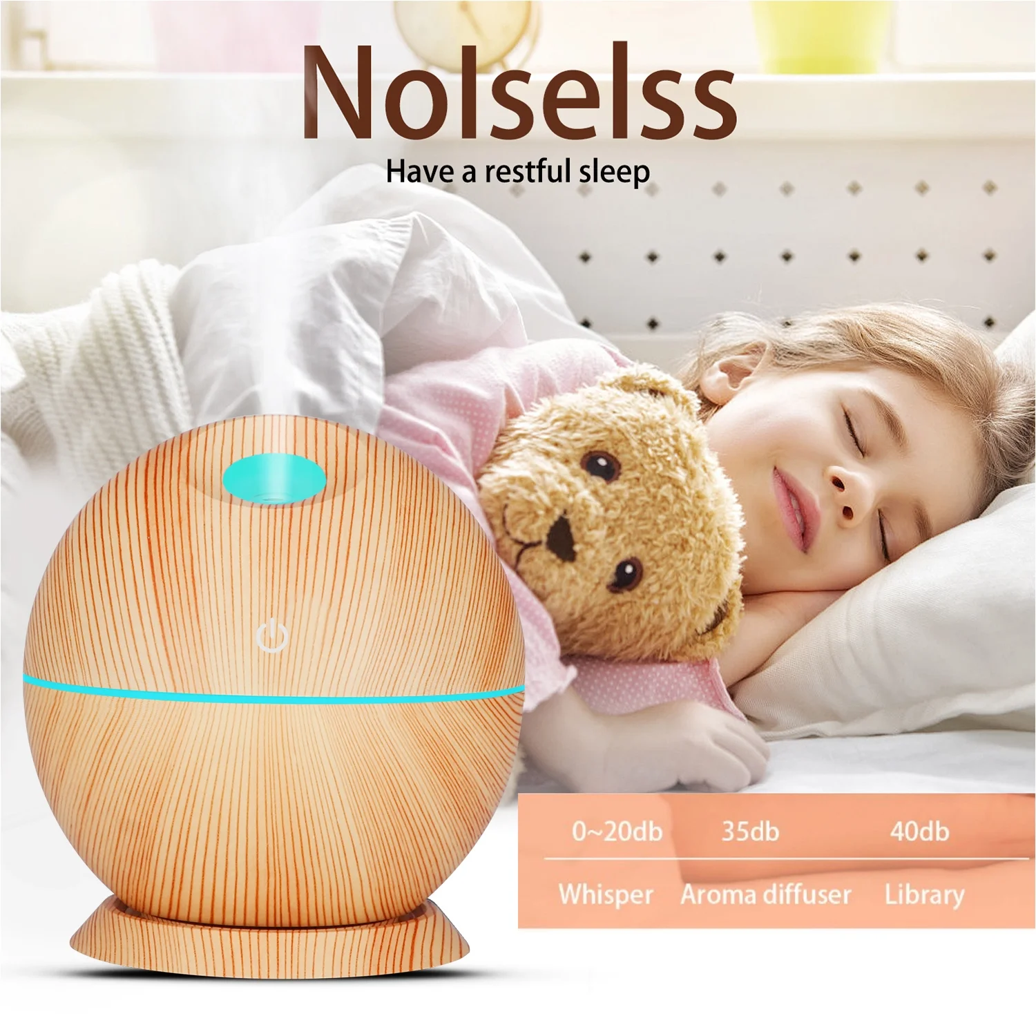 New Style 130Ml Mini Usb Diffuser 2020 Alibaba Best Sellers Promotional Gift Home Appliances Unique Portable Wood Air Humidifier