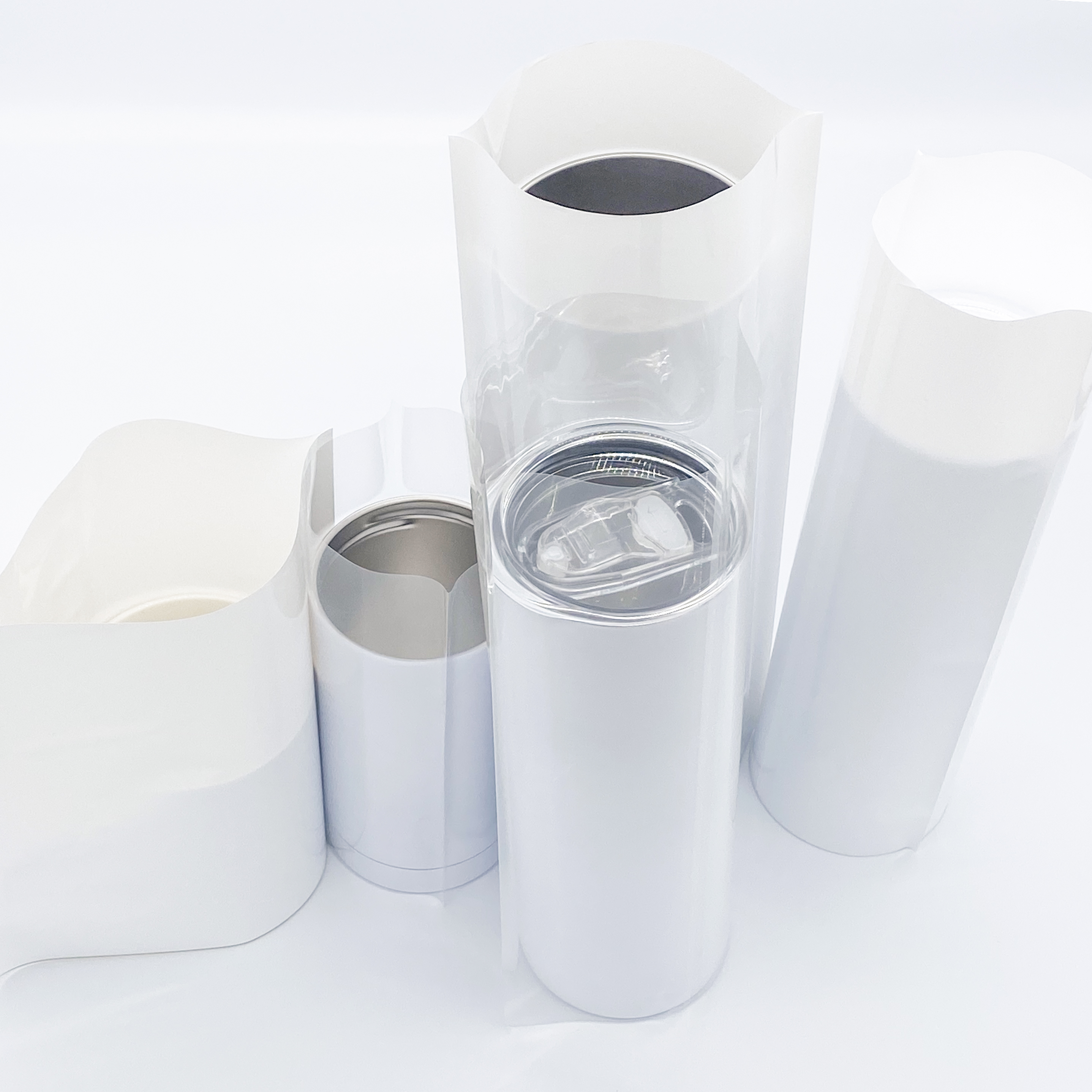 135 Вт * 70 мм, 500 шт., прозрачная сублимационная термоусадочная пленка для сублимационных заготовок или брелоков