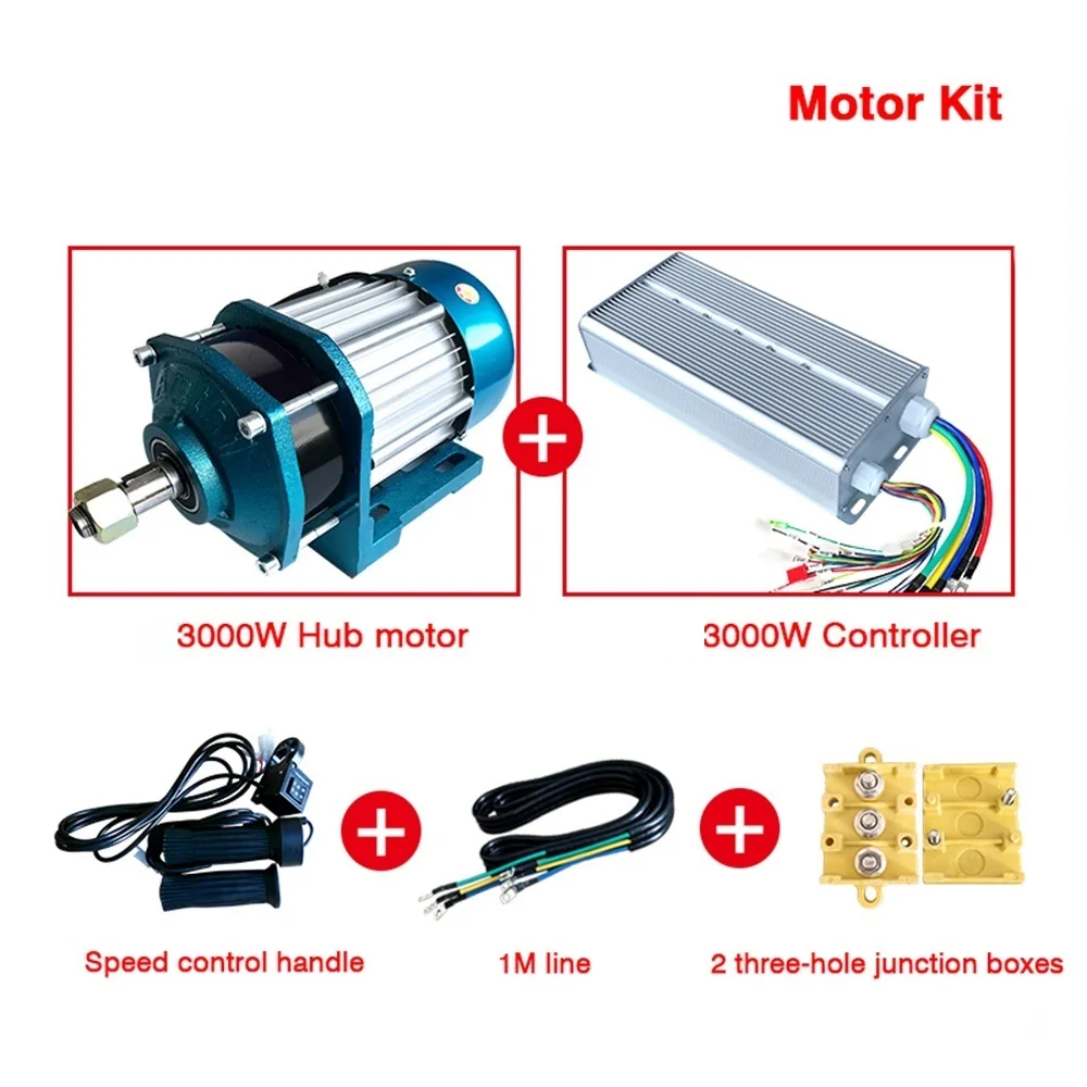 60v 72v 1000w 1500w 3000W BLDC Mid Drive High Torque Gear Motor For Electric ATV Tricycle Rickshaw Tourist Bus