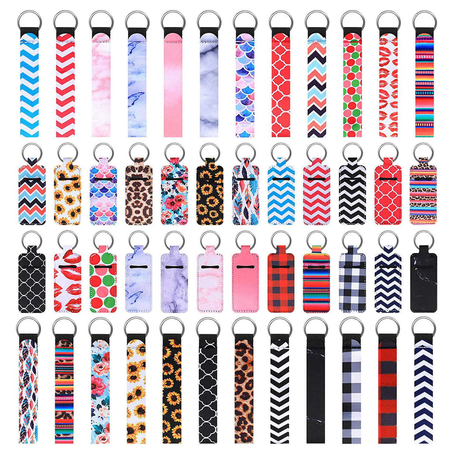 Держатель для брелоков из неопрена, ремешки для ключей с креплением на руку, для помады, Бальзама Для Губ