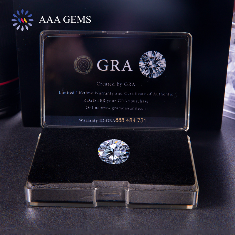AAA Gems Pass Tester Oval Cut Mossanite Loose Moissanite vvs Fake Diamond Natural Color Loose Diamonds