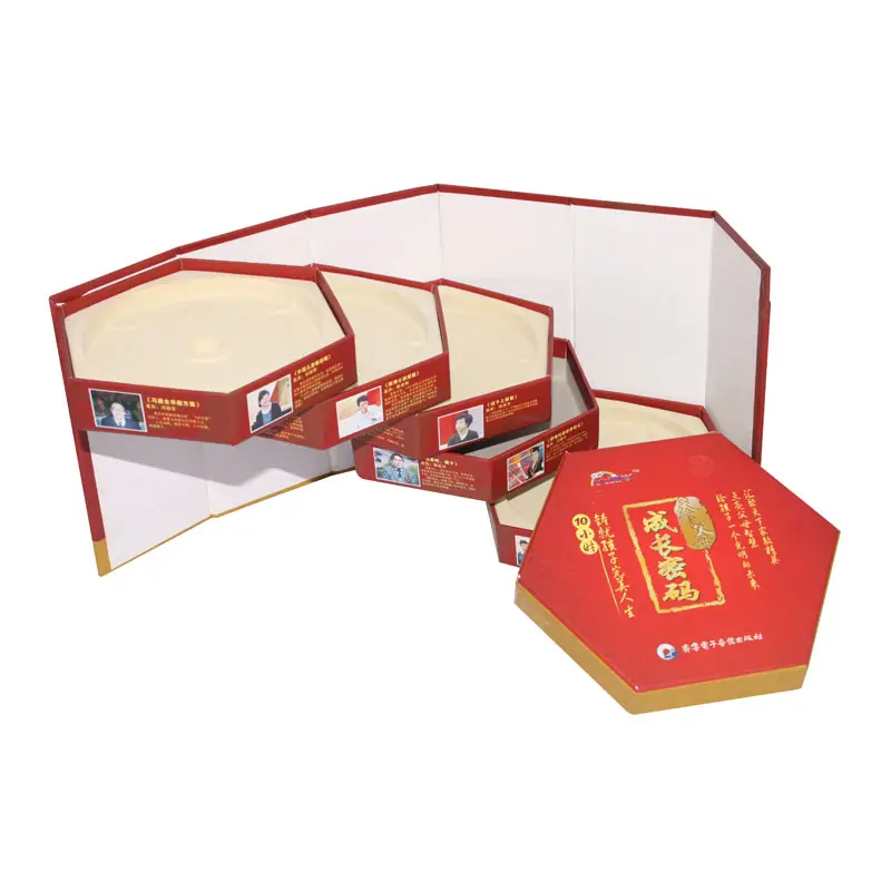 Wooden Box factory customized OEM Logo Custom Fancy Shape Logo Pentagon Paper Packaging Box