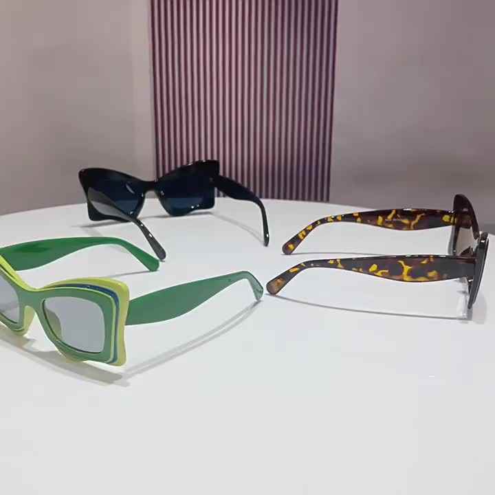 Butterfly Shape Sunglasses by Fashion Designer with Big Glasses