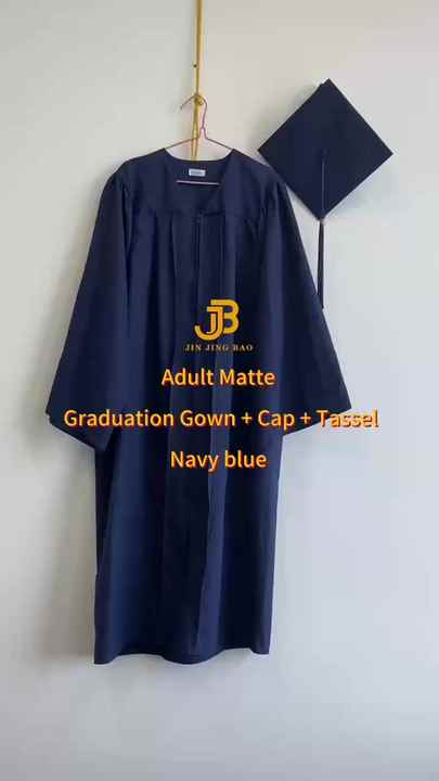 Wholesale American chool Uniforms Navy Blue Graduation Robe University Clothing College Gown Ceremony uit Whole Graduation Gown A et of Graduation
