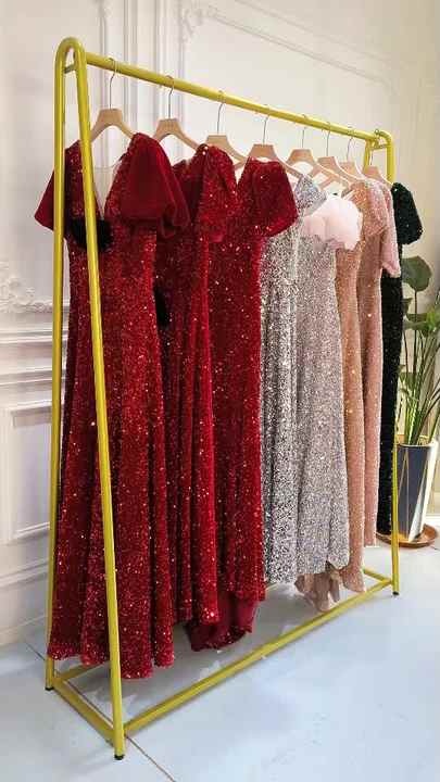 off shoulder dress aliexpress S4697L Colorful Tulle European-American Style AliExpress Puffy Shoulder  V-neck Off-shoulder Princess Evening Prom Party Dress
