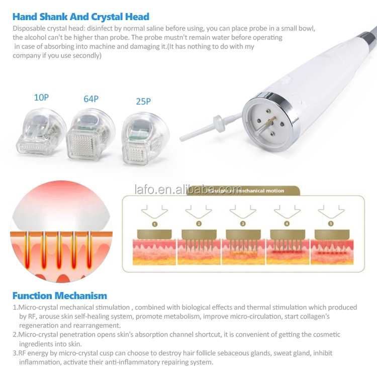 Golden Nano micro needle korea fractional microneedle rf / fractional rf microneedling machine