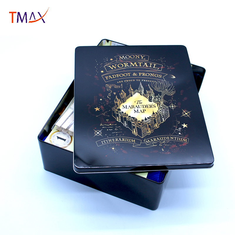 Оптовая продажа, набор жаккардовых носков из хлопка и полиэстера с логотипом на заказ в жестяной коробке