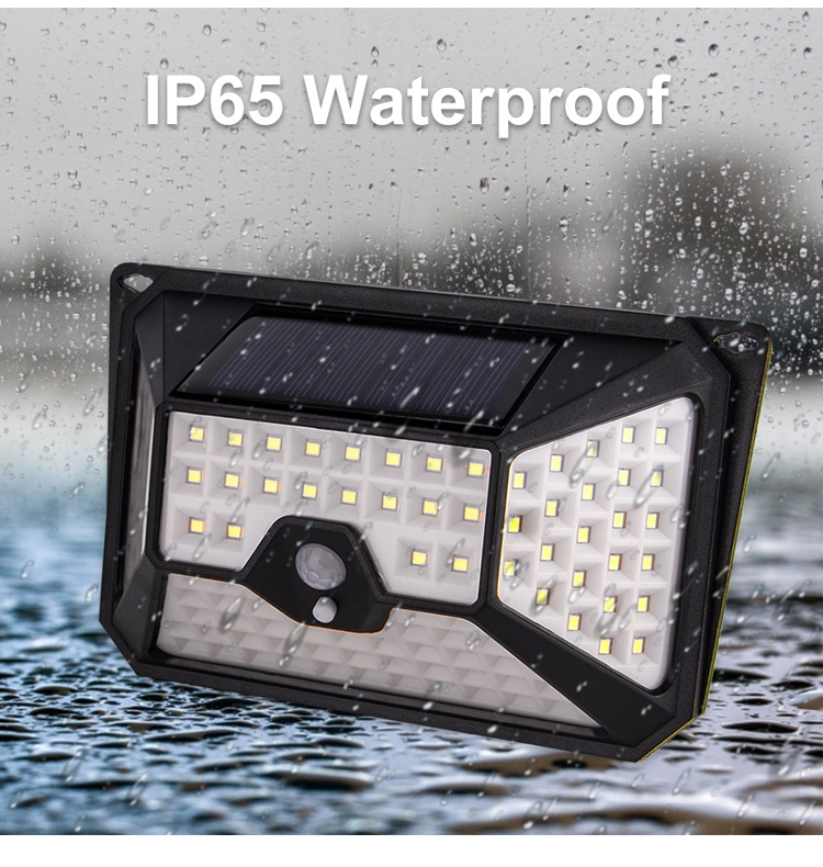 109 LED Waterproof Solar Light Wall Mounted Human Motion Sensor Solar Wall Light