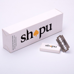 High Quality blue display card safety Shaving stainless steel Double edge razor blades