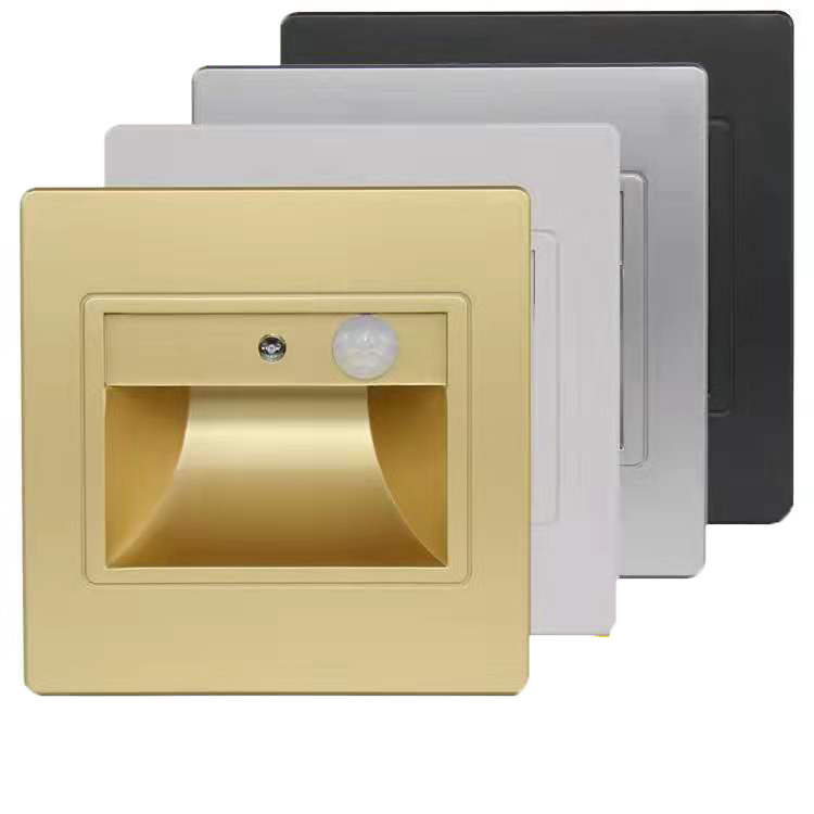 Günstiger Fabrikpreis PIR-Bewegungsmelder + Lichtsensor LED-Einbaustufenleuchte für Treppen mit Preis