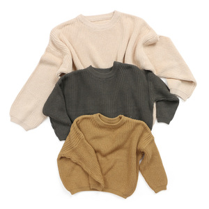 Wholesale Children Boutique Clothing Warm Winter Clothes Baby Princess Wool Winter Sweater Girls Sweater