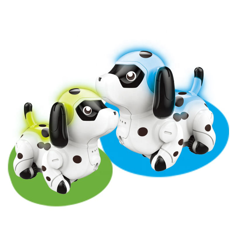 Stem magic inductive robot toy following drawn black line creative changing color dog LED light educational toys for kids