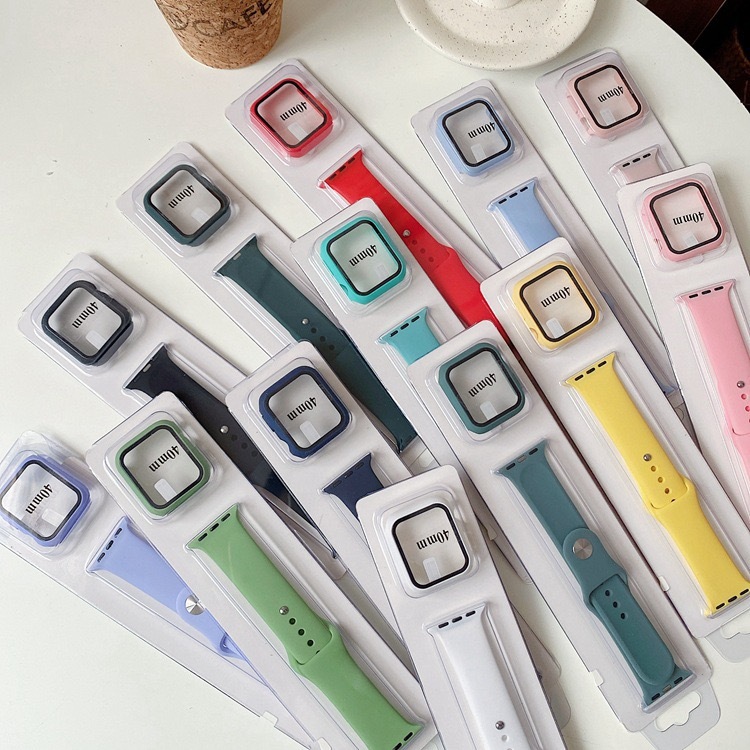 Силиконовый ремешок для смарт-часов apple watch, 38 мм/40 мм/42 мм/44 мм