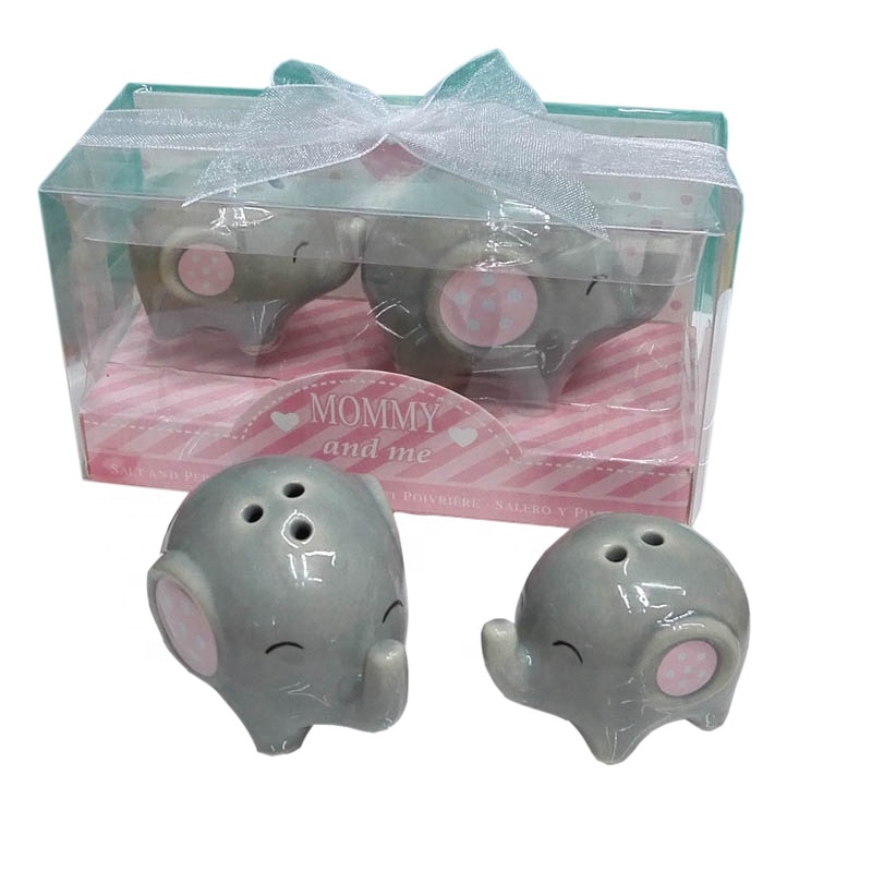25 Mommy /& Me Elephant Salt /& Pepper Shakers Baby Shower Party Gift Favors