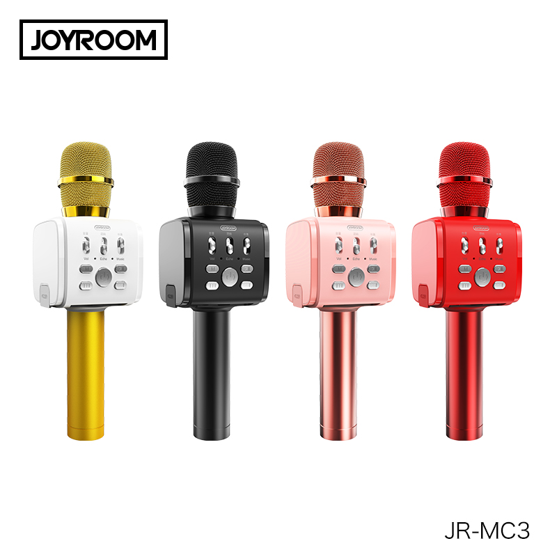 Беспроводной микрофон для караоке JOYROOM MC3, беспроводной микрофон с проигрывателем, микрофон, колонка, музыка, микрофон KTV