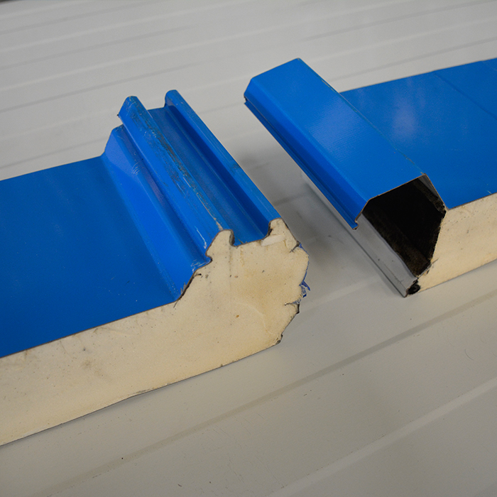 Pu painel de sanduíche tapume decorativos utilizados para a parede exterior painel de isolamento de metal