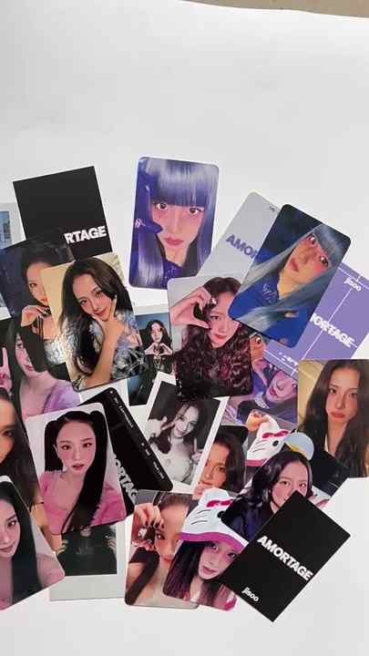 Kpop Kim JISOO Solo Holographic Card Album Double-sided HD