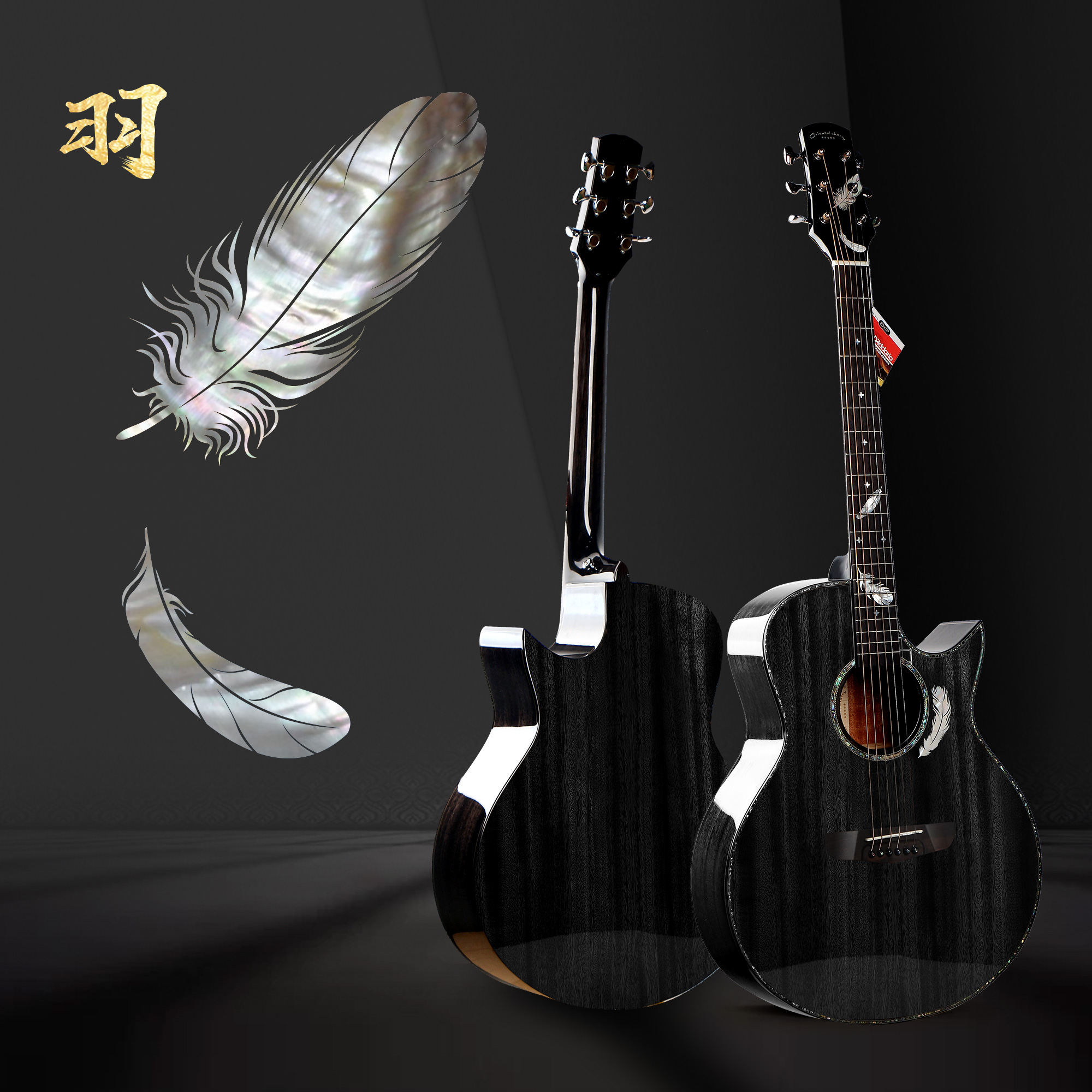 2021 top quality 41 inch top solid acoustic guitar W-M7 high gloss inlays fingerboard guitar OEM China factory