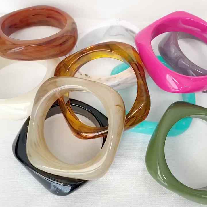 Shop Our Statement Colourful Irregular Acrylic Resin Chunky