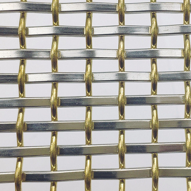 Xy Sz204 Woven Metal Fabricate Steel Custom Decorative Wire Mesh