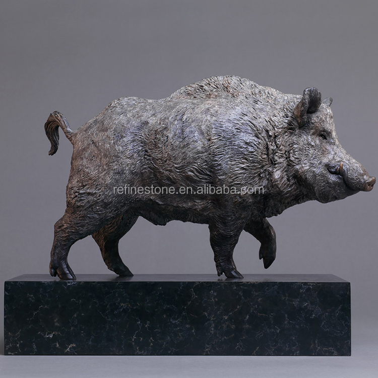 ブロンズ野生動物ガーデンイノシシ像動物豚の彫刻| Alibaba.com