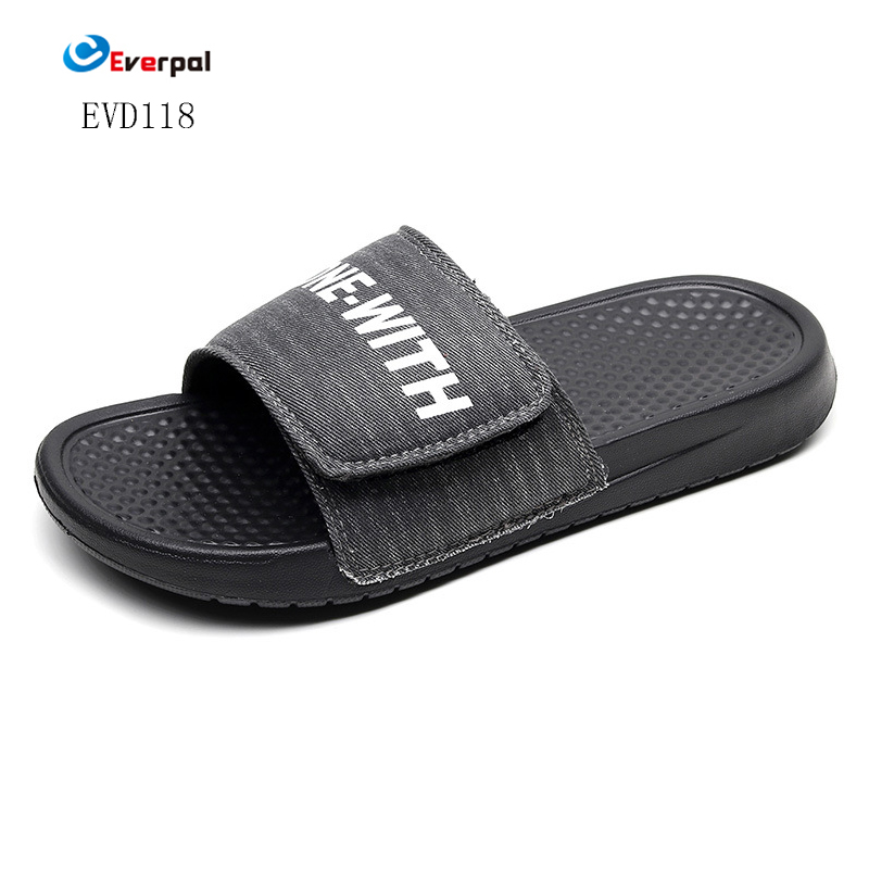 Тапочки с ремешком на носок EVA, детские, женские, мужские сандалии-слайдеры