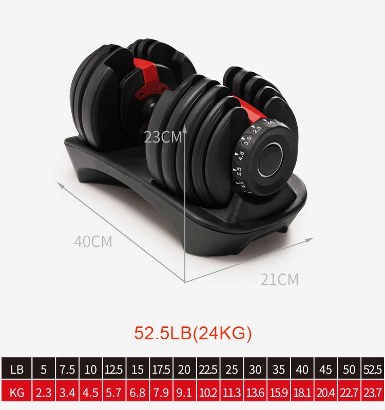 24kg 40kg adjustable weights dumbbell set