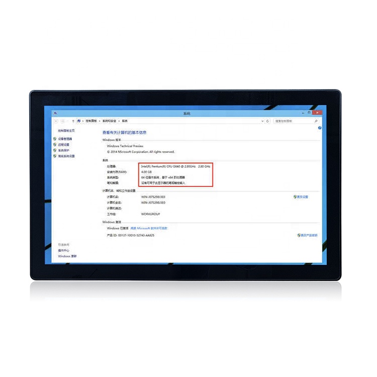 Настенный ультра тонкий 32 дюймов все в одном ПК ТВ ЖК дисплей рекламы плеер сенсорный экран