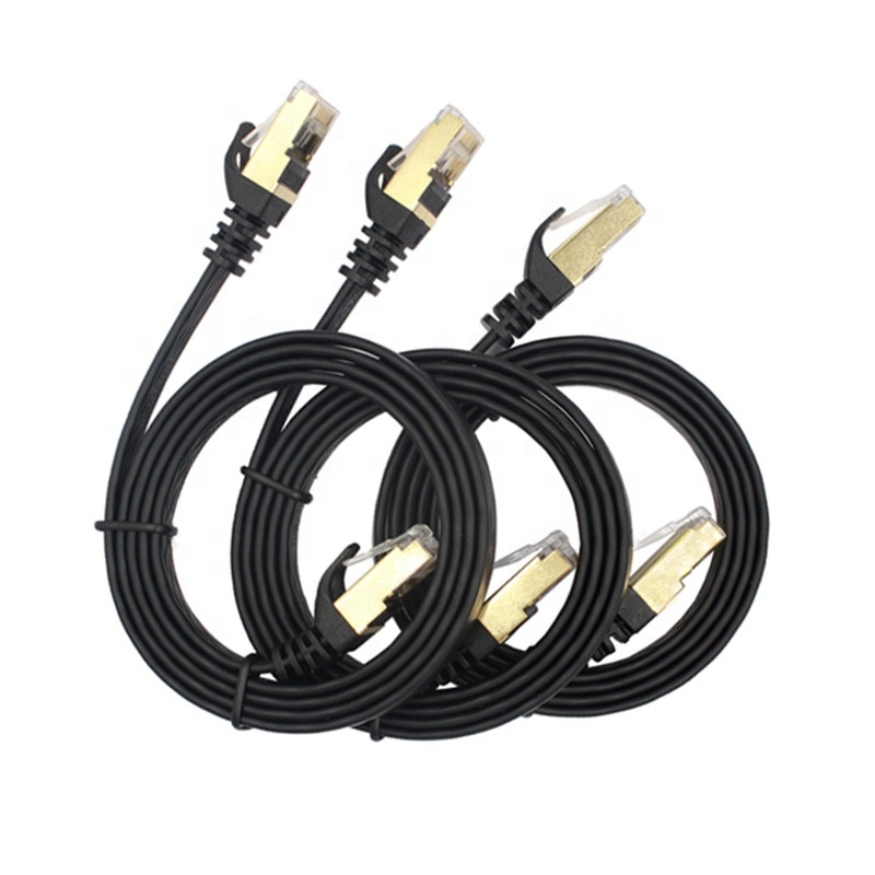 Высококачественный плоский ethernet-Кабель cat7, Соединительный шнур кабеля cat7