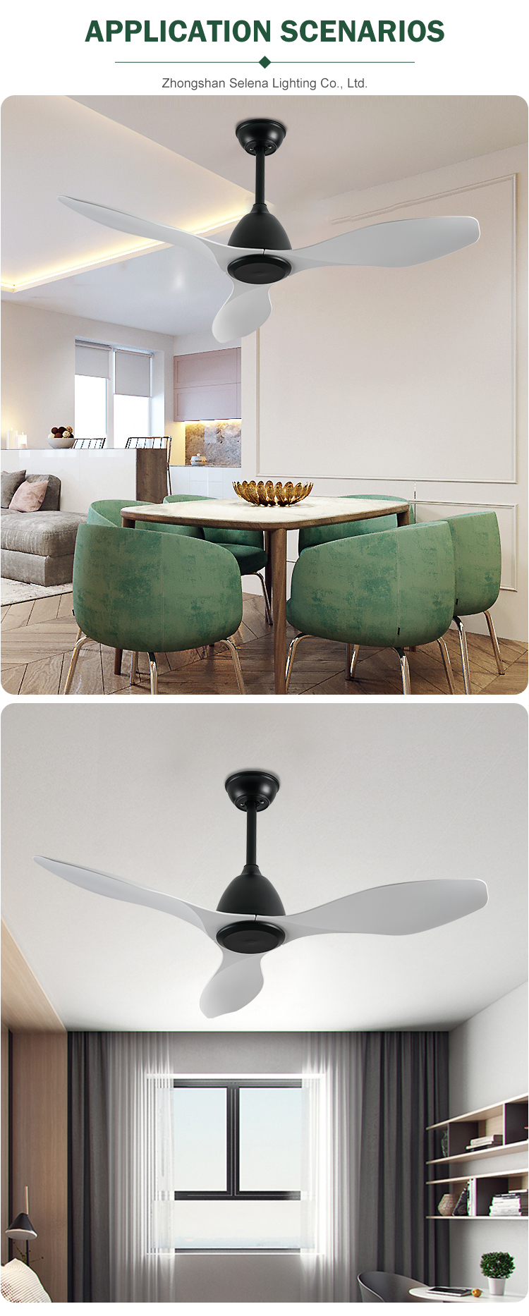 Breezelux wholesale Cheap Price Quickly Delivery Modern Simple Flush Mounted PC Remote Control Led Ceiling Fans