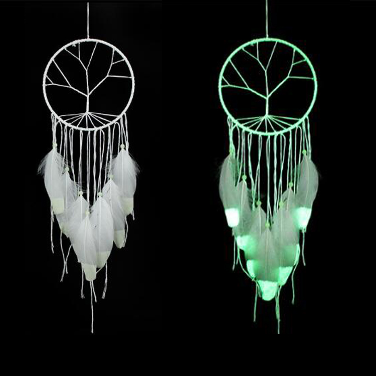 New Fashion Tree of Life Luminous Dreamcatcher Interior Decoration Gifts Handmade Pendant Home Decoration Valentine's Day Gift