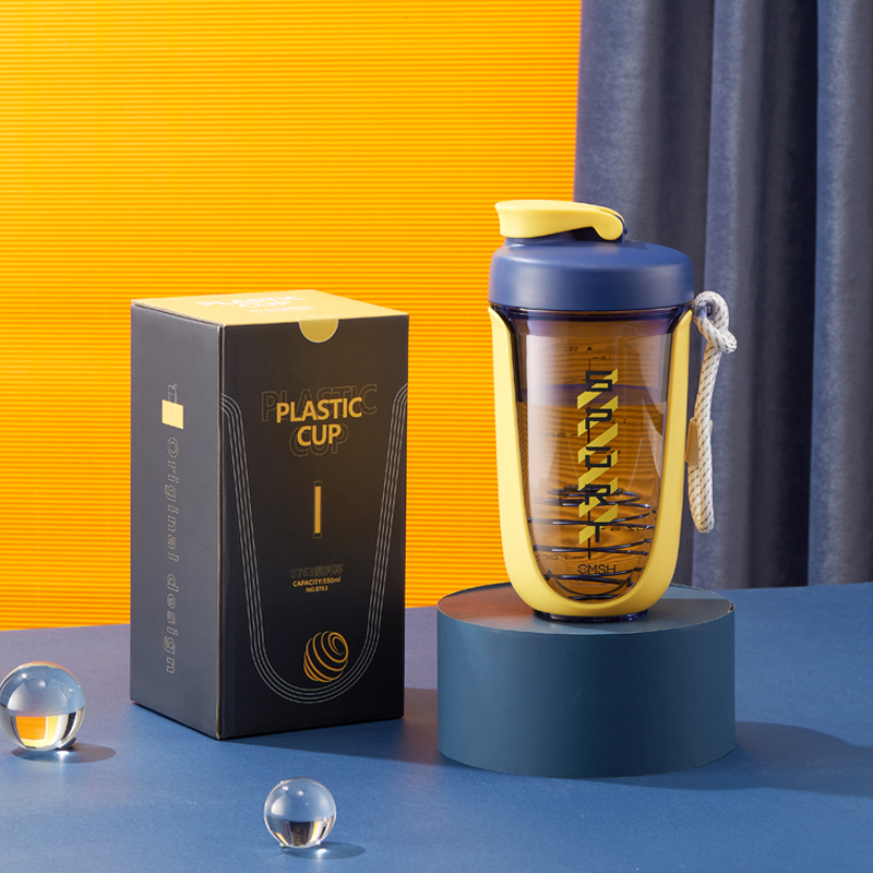 0763 550ml Eco Friendly Wholesale Custom New Steel Gym Fitness Bpa Free Sport Protein Shaker Bottle Cup Tritan Protein Shaker