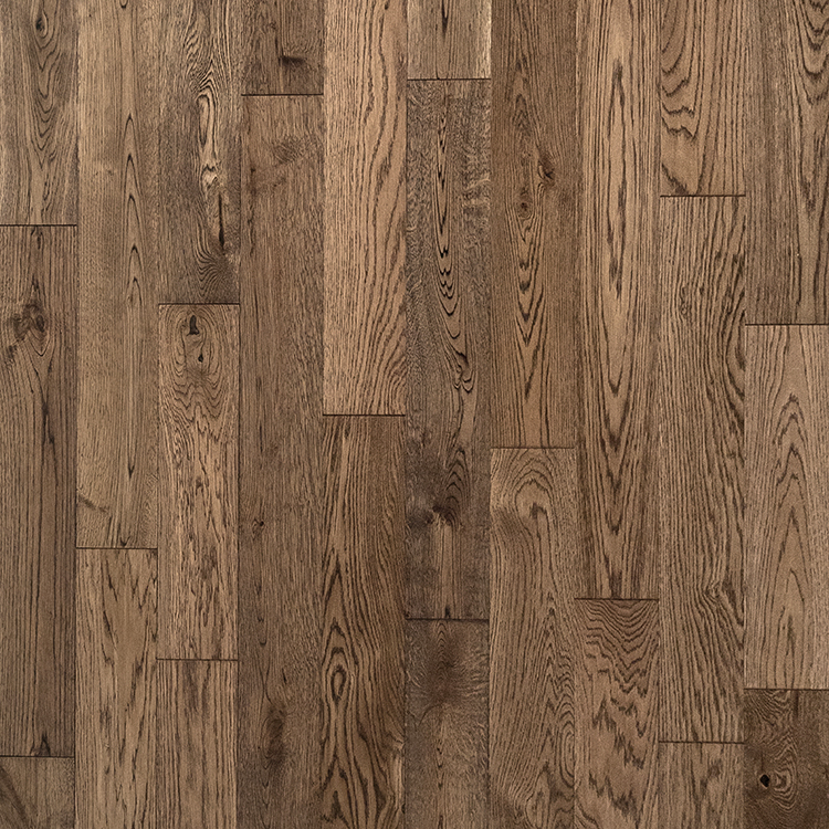 Manufacturer custom size solid white oak smoke wood solid flooring